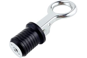 25 mm Tapón de Drenaje para Barco,MoreChioce Tapón de Drenaje Marino Tapón de Drenaje Ajustable Tapón de Drenaje de Goma de Acero Inoxidable 304 Adecuado para Orificio de Drenaje