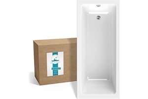 Parent Baluan + Pitylu + Dominique rectangular bath tub, white