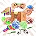 Produktbild OleOletOy Anti Stress Spielzeug Set- 9 Stück ADHS Squeeze Spielzeug Stresskiller Fidget Toys für Kinder und Erwachsene - Stressball, Powerschnur, Squeeze Bohnen, Flippy Chain usw. Inbegriffen