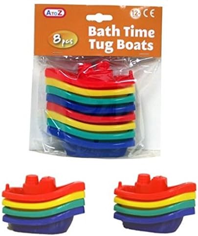SwimExpert Bath Time Tug Boats - 6 Pack