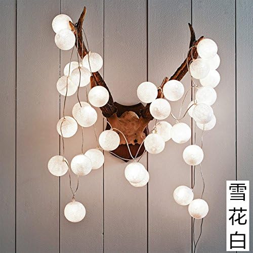 Led small lantern string lights star the rooms are decorated rice grains sepak takraw light princess bedroom battery Korean romantic, Snow White - 50 x 5 meter with plug Tail Plug