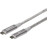 Amazon Basics - Verbindungskabel, USB Typ C auf USB Typ C, USB-3.1-Standard der 2. Generation, doppelt geflochtenes Nylon, 0,