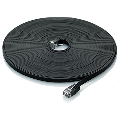 10m – CAT.6 Ethernet Gigabit Lan Netzwerkkabel / Flachbandkabel / Verlegekabel (RJ45) | 10/100/1000Mbit/s | Patchkabel flach | kompatibel zu CAT.5 / CAT.5e / CAT.7 | Switch/Router/Modem/Patchpannel/Access Point/Patchfelder - 2