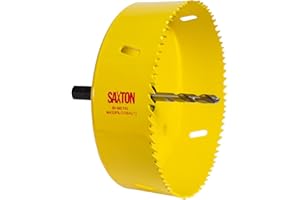 SAXTON BLADES Saxton HSS Hole Saw Cutter M42 Bi-Metal 8% Cobalt Heavy Duty + Arbor (14mm – 230mm) (114mm + Arbor)