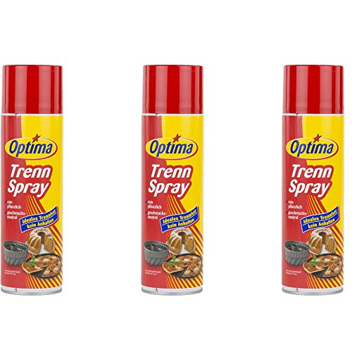 Preisvergleich Produktbild Optima Trennspray 500ml Dose ( 3er Pack ) Trennfett Grillspray Backtrennmittel