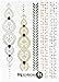Beautiful Metallic Temporary Tattoo Set - Henna Style Set 3 (5 sheets) by ReignBeau B