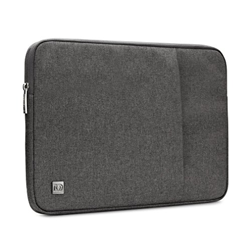 DOMISO 12.5″ Laptop Sleeve Vertikalen Stil Wasserabweisend Laptop Sleeve Case Bag Hülle Schutzhülle Notebook Tasche Schutzabdeckung für 13 Zoll MacBook Air, Ultrabook Netbook Tablet (dunkelgrau) - 2