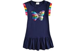 VIKITA Vestido Floral Manga Corta Algodón Niñas