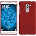 Produktbild PhoneNatic Case für Huawei Honor 6x Hülle Silikon rot matt + 2 Schutzfolien