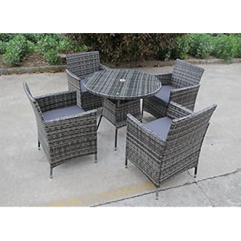 Rattan Garden Dining Set Cambridge 4 Seater Indoor Outdoor Small