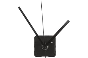 SUPVOX Meccanismo Orologio Da Parete Silenzioso Diy, Kit Di Sostituzione Con Lancette Nere, Facile Da Installare Per Creazione E Riparazione Orologi