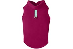 Gooby Every Day Chaleco de Forro Polar para Clima frío para Perros pequeños, Mediano, Fucsia