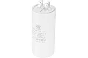 PATIKIL CBB60 35uf Running Capacitor,AC 450V 4 Pins 50/60Hz Double Insert Cylinder Bottom for Air conditioning,Water Pump,Fan Motor Star 96 x 45mm