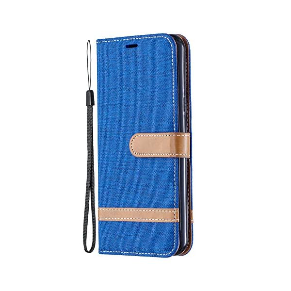 Tosim LG K50 / LG Q60 Hülle Leder, Klapphülle mit Kartenfach Brieftasche Lederhülle Stossfest Handyhülle Klappbar Case für LG K50 / LG Q60 -