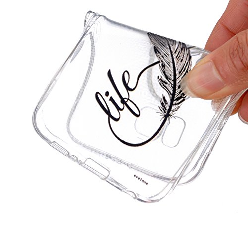 Ultra Slim Dünn Silikon TPU Transparent für Huawei P8 Lite Hülle , Premium Handy Tasche Schutz Hülle Case Cover Etui Strass Schutz schutzhülle Bumper Schale Silicone für Huawei P8 Lite + Staubstecker (2) - 5