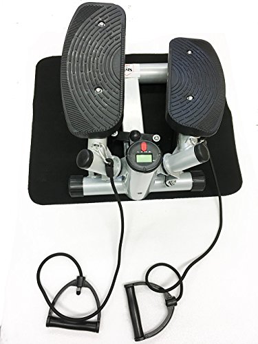 Style home® Stepper powerful stepper Mini Stepper Fitness stepper incl. Traningsbänder Display - 4