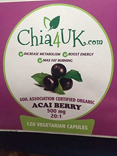 Chia4uk Ltd Organic Freeze Dried Acai Berry Capsules 500mg (80)