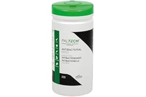 GENWARE Ramon Hygiene PT97 Paltech Antibacterial Wipe, 19.5 x 20 cm, Pack of 200 Wipes, For Use On Hands And Surfaces