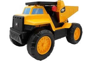 CATERPILLAR Cat Camion-Benne Porteur Play and Ride | Porteur pour Enfant | Camion Porteur pour Enfant en Acier | Benne Basculante | Véritable Benne à Ordure Fonctionnelle pour Enfants de 3 Ans et +