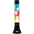 Blob Lamps® Sunset Liquid Motion Lamp Modern Matt Black Metal White Wax Multi-Coloured Glass 14.5" Mood Lamp Light