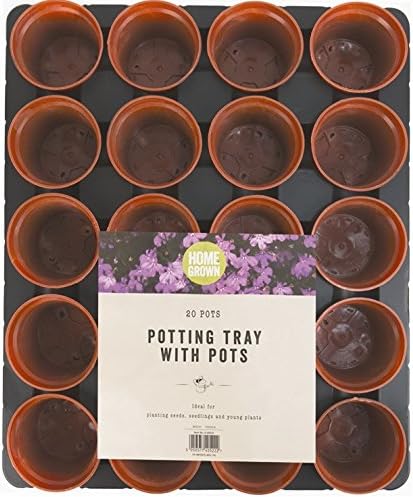 20 Pot Potting Tray Seed &amp; Cutting Young Seedlings Plants Greenhouse Garden.