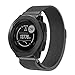 Produktbild QIjinlook Armband-Armbandarmband, Kompatibel für Garmin Instinct Ultraleichtes Edelstahlarmband mit Perfekter Passform, Milanese Magnetic Milanese Loop Strap (Schwarz)