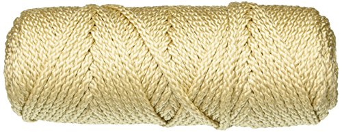 Pepperell - Cuerda de macramé, Color Perla/Beige, 4 mm, 45,7 m, acrílico