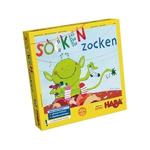 HABA 302255 – El Monstruo de los Calcetines, Juego de observación, atención y Velocidad. Más 4 años