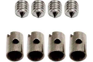 CARRFAN 8Pcs Solderless Cable Nipples 5mm Throttle Choke for Motorcycle Scooter Quad Mower