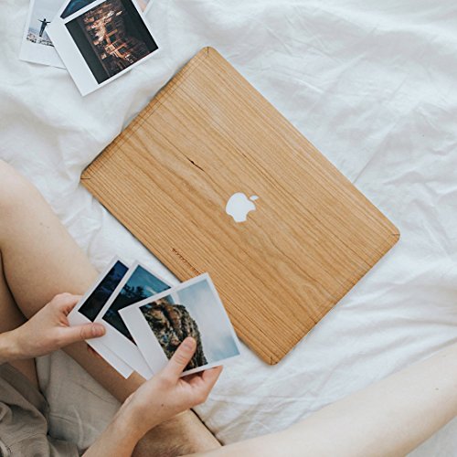 Woodcessories EcoSkin – MacBook 13 Air & Pro Cover, Schutz, aus echtem Holz, Apfellogo (FSC-zertifiziert – Bambus) - 6