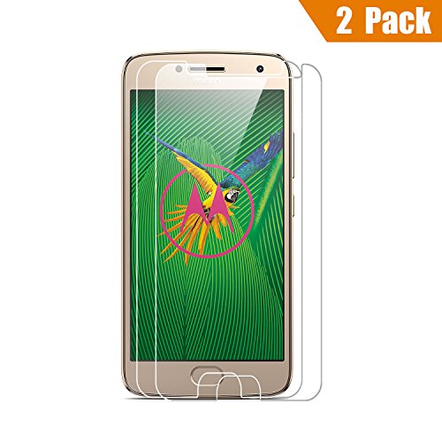 Moto G5 Plus Panzerglas, 2 Stück ViViSun Gehärtetem Glas Schutzfolie Displayschutzfolie Folie für Lenovo Moto G5 Plus