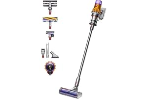 Dyson (Żółty i niklowany DysonV12, V12 Detect Slim Absolute Vacuum, 0,35 litra