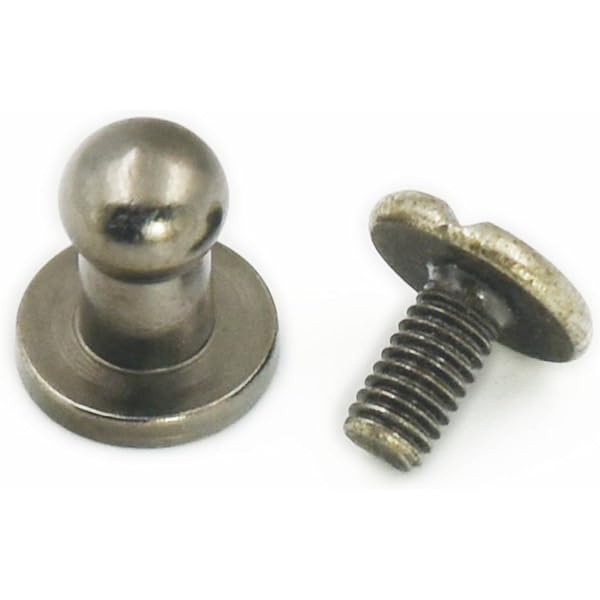 LQ Industrial 50pcs 5x10mm Bronze Chicago Screws - Phillips Cross Head Binding Rivets For Leather Craft, Bookbinding & DIY Projects