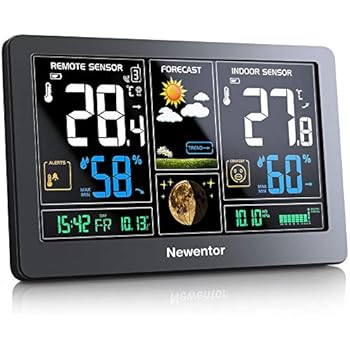Bresser Wetterstation Funk Mit Außensensor Quadro Individio Mit 4