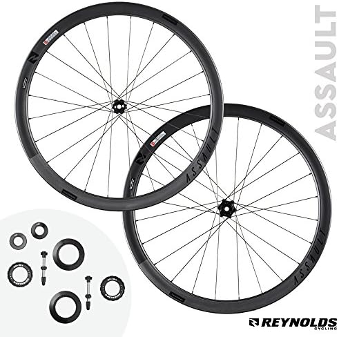 Reynolds Cycling - Assault Disc Brake Carbon Fiber Wheelset for Road Bikes, Shimano Compatible