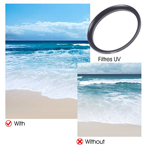 BPS Kit de Filtre Lentille 52mm pour objectif comprend Filtres UV   Filtres CPL Polarisant Circulaire C-PL    Pare-soleil 52mm avec bon qualit   pour Canon Nikon Sony Olympus et les Autres Reflex Num  rique