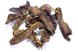 PAWKABOO Natural Dog Chews - Beef Lips Jerky for Dogs - 100% Natural Just Beef - Crunchy High Protein Dog chews - Great dental chews for dogs 1kg