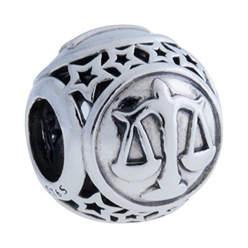 Pandora Charm 791942 Bead Waage-Zeichen mit Sternen