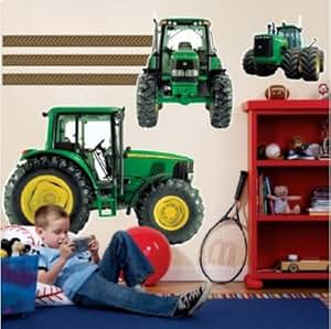 John Deere Riesen Traktor XXL Wandtattoo Set Mega Wandsticker: Amazon
