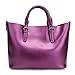 Produktbild Meoaeo Neue Mode Leder Handtasche Leder Laptop Tasche Violett