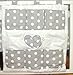 Baby's Comfort COT TIDY ORGANISER (12 NEWEST COLOURS) (2 - Grey spots)