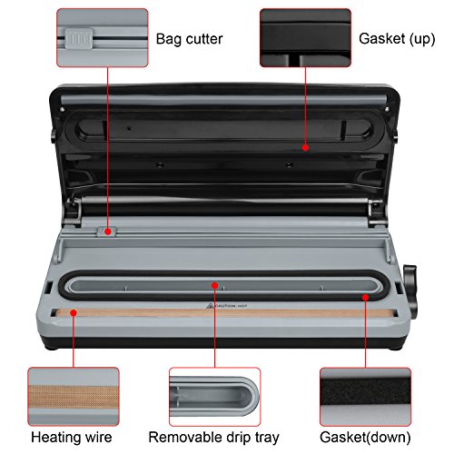 Vakuumierer, MixMart Folienschweißgerät Automatisches Vakuumiergerät Regulierbare Vakuumstärke - 3