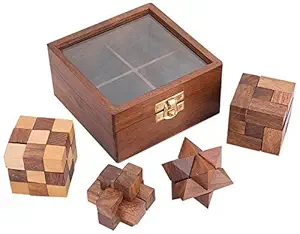 Megha Arts 4 in1 Puzzle Box G580G 12x12x6 cm