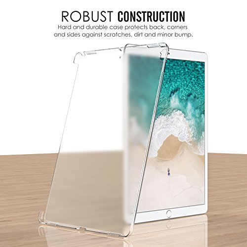 MoKo Hülle für Neu iPad Pro 12.9 2017 – Ultra Slim Translucent Hart Polycarbonate Schale Schutzhülle Case Cover für für Apple New iPad Pro 12.9 Zoll 2017 Tablet, Transparent (Auch für iPad Pro Offizielle Tastatur) - 7