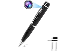 KALESER Spy Camera Pen, HD 1080P Portable Hidden Cameras Pen Mini Pocket Audio Camera and Video Recorder with Photo for Class/Business/Conference Security