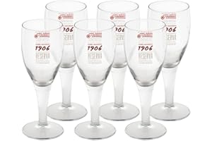 1906 Copas de cerveza Reserva Especial - Pack de 6 copas de 33 cl - Ideal para regalar - Juego de 6 copas - Vasos de cerveza
