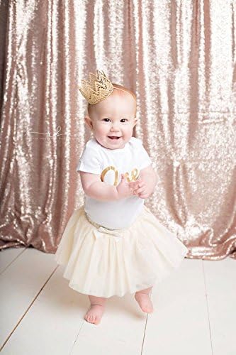 TRLYC 72"*96" Champagne Sequin Photo Backdrop Fabric For Wedding,Event And Party