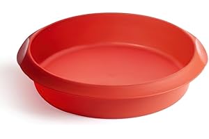 Lékué 1210724R01M033 Moule à Manqué Silicone Platine 24 cm Rouge