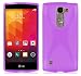 Produktbild LG SPIRIT 4G Silikonhülle in LILA von Cadorabo - X-Line Design TPU Schutzhülle für LG SPIRIT 4G – Handyhülle Bumper Case Backcover in FLIEDER VIOLETT