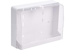 Amazon Basics Dispensador de papel, compatible con pliegue en C/Z, Blanco, 25 x 8.3 cm (Anteriormente Marca AmazonCommercial)